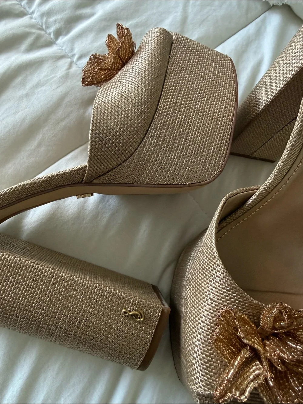 Sam Edelman Kori Flora Ankle Strap Platform Heels